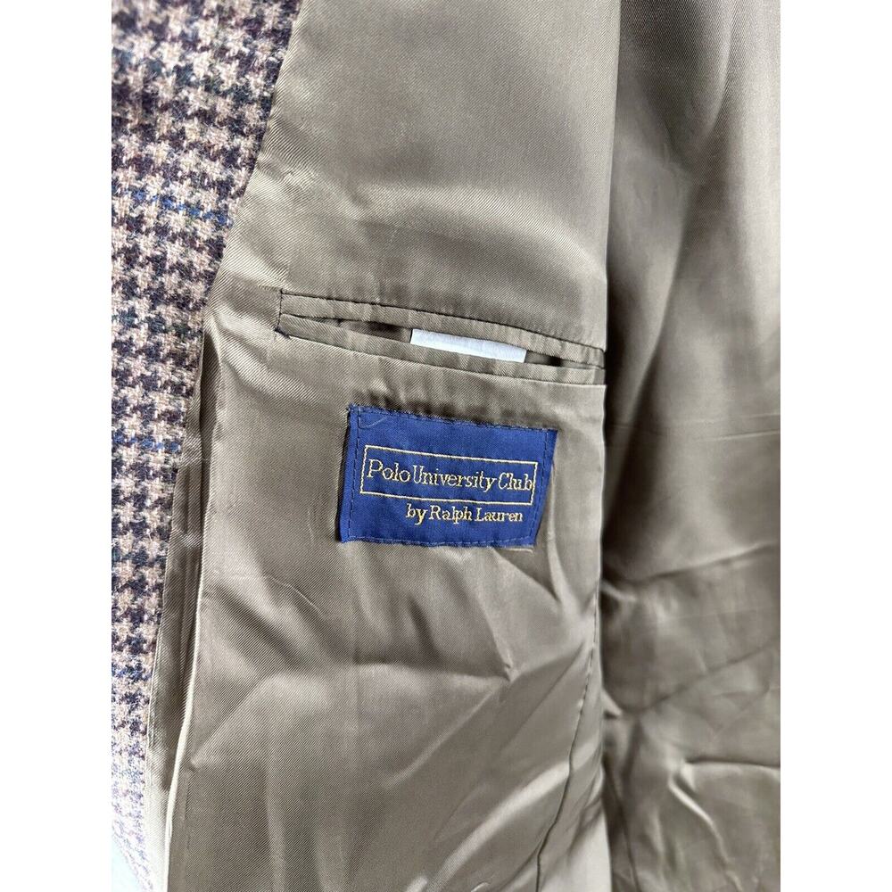 Polo University Club By Ralph Lauren Men’s Jacket 44R Brown Early 00s - Picture 12 of 14